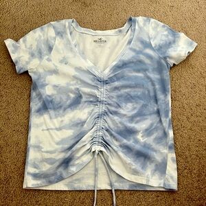 Hollister shirt, Size Small, Blue and white marble